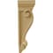 Ekena Millwork 7 1/2"W x 4 1/2"D x 14"H Cole Pilaster Wood Corbel, Alder CORW07X04X14COAL - alternate 2